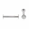 Prime-Line Binding Posts and Screws, Truss Head, Slotted Drive, 3/16 in. X 1 in., Aluminum, 25PK 9051753